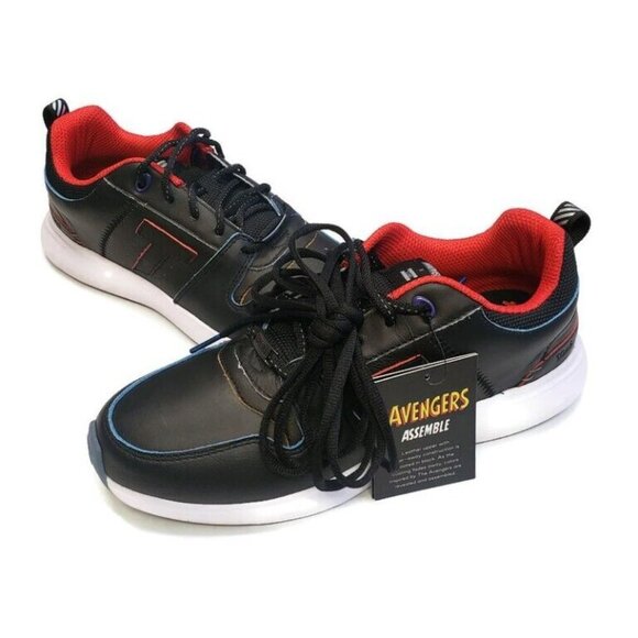 TOMS Men Arroyo Mens 8.5 Sneaker Shoes Athletic Black Marvel Leather Mesh Mix - Picture 4 of 8